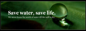 save water save life 